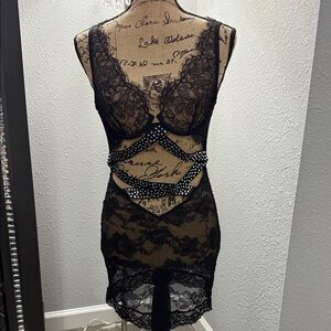 Victoria's Secret Black Lace Chemise